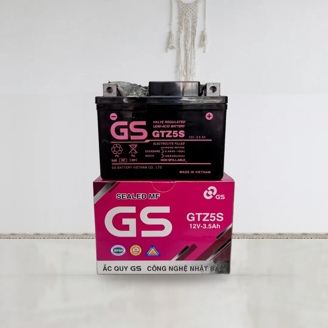 Bình ắc quy khô GS GTZ5S 12V 3.5Ah Click Wave